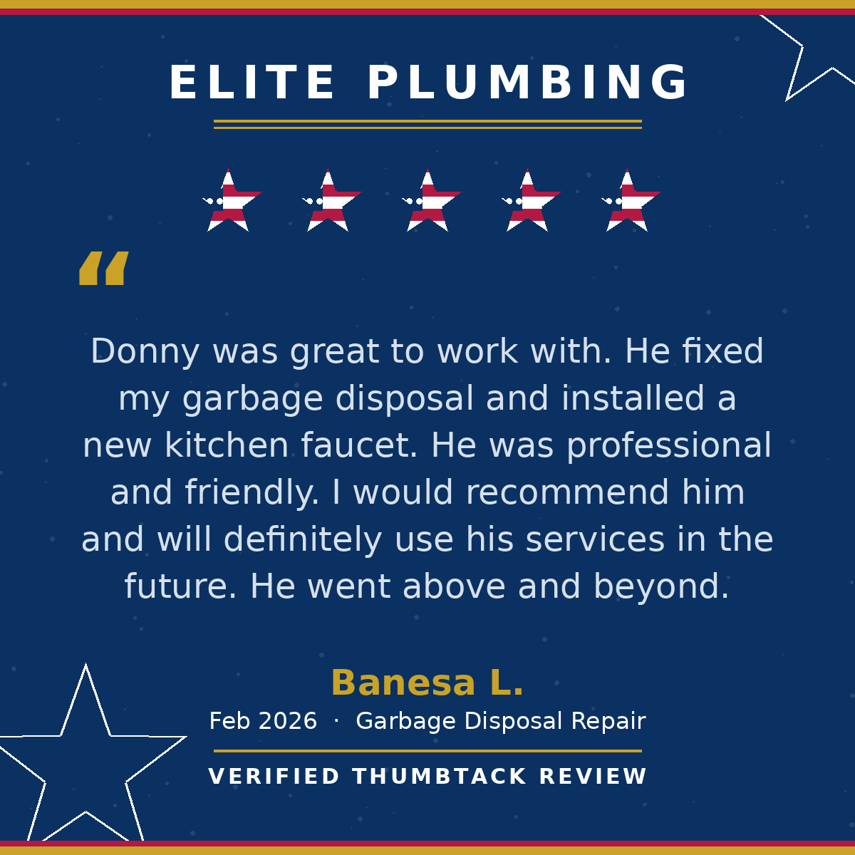 5-star Thumbtack review from Banesa L.