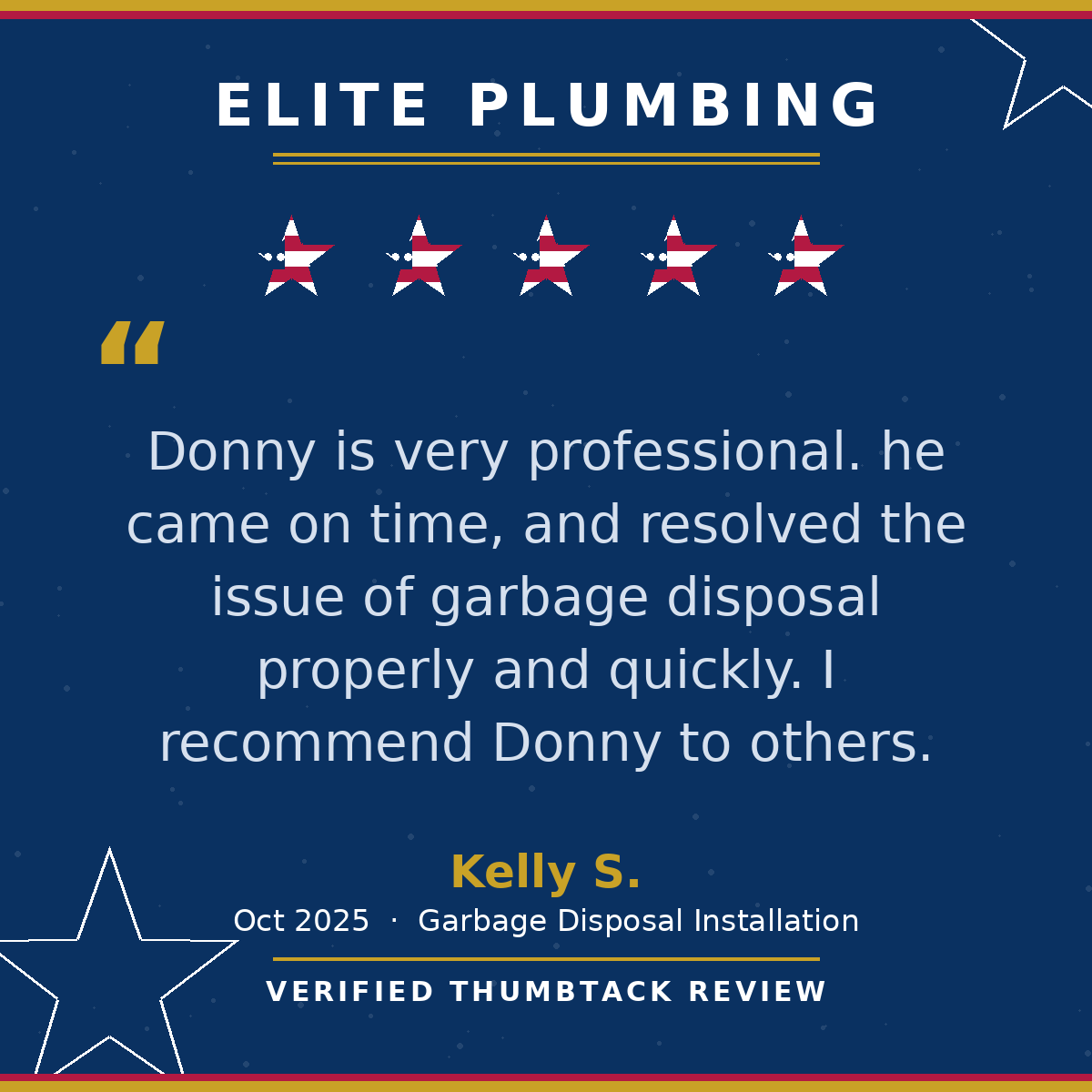 5-star Thumbtack review from Kelly S.