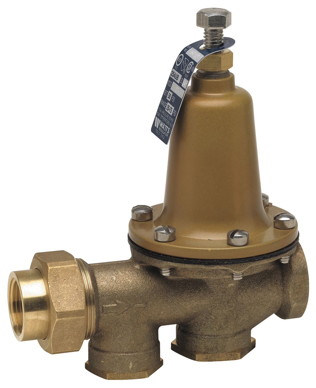 Watts bell-shaped brass pressure reducing valve